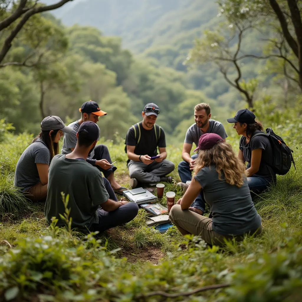Equipo en actividad de integración