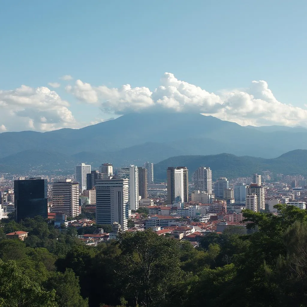 Vista panorámica de Bogotá