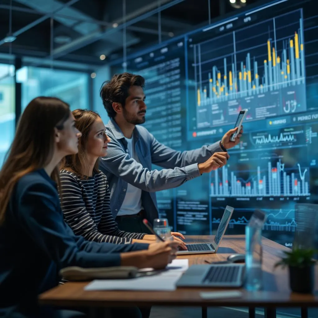Equipo analizando resultados y optimizando estrategias